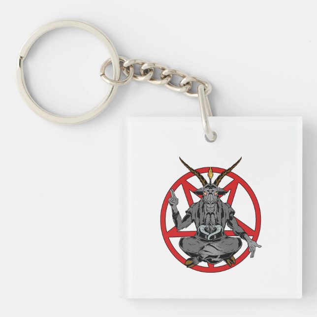 Baphomet roi de l'enfer  key ring (Front)