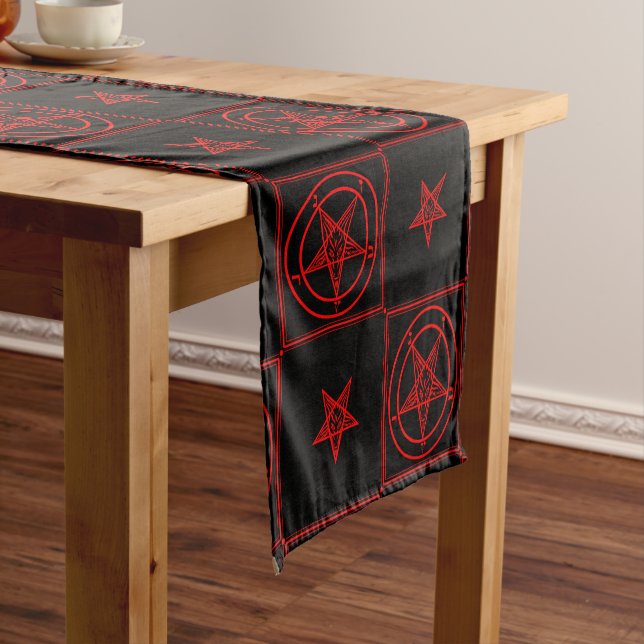 Baphomet Short Table Runner (In Situ)