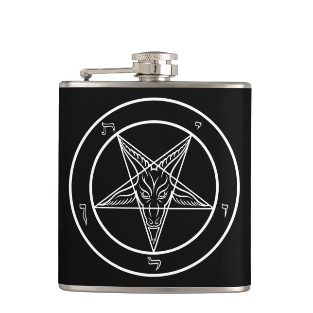 Baphomet Sigil CoS Hip Flask (Front)