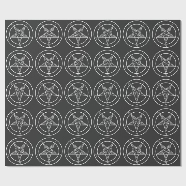 Baphomet Sigil CoS Wrapping Paper (Flat)