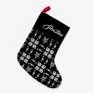 Baphomet Stars Gothic Christmas Stocking