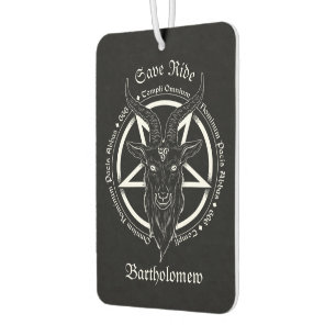 Baphomet With Magic Seal Persoalized Car Air Freshener
