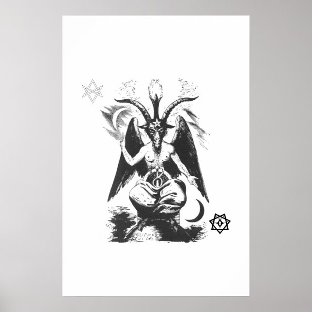 Baphomet with Sacred Seals Poster (Front)
