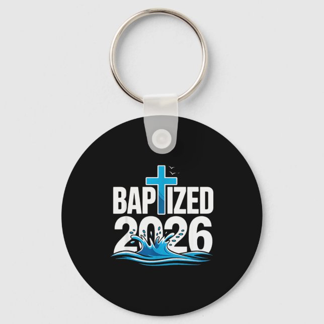 Baptised 2026  key ring (Front)