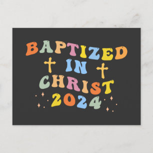 Baptised in Christ Holiday Postcard
