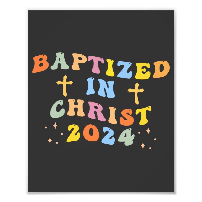 Baptised in Christ Photo Print (Front)