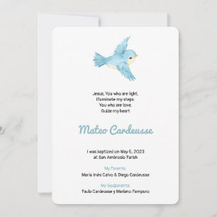 Baptism and baptismal card