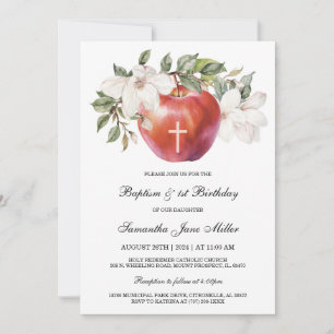Baptism and First Birthday Apple Template