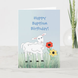 Baptism Birthday Greeting Card