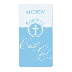 Baptism Blue Child of God, Customisable