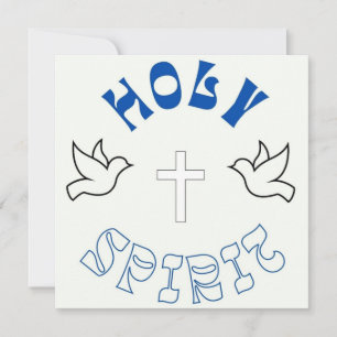 Baptism Card/ Holy Spirit Holiday Card