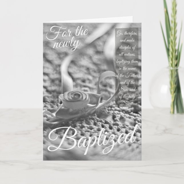 Baptism Card - Scripture (Front)