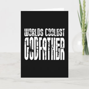 Baptism Christening Gifts Worlds Coolest Godfather Holiday Card