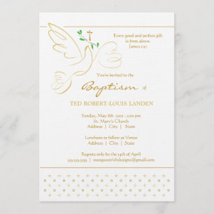 Baptism Christening Invitation