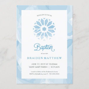 Baptism, Christening Invitation, Boys Invite