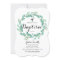 Baptism Christening Invitation Card Greenery