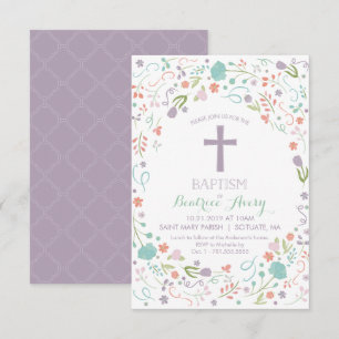 Baptism, Christening Invitation - Customised
