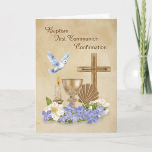 Baptism Communion Confirmation RCIA Congratulation Card