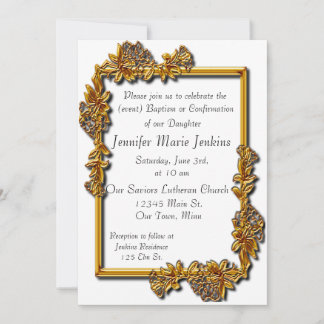 Baptism, Confirmation Celebration Invitation