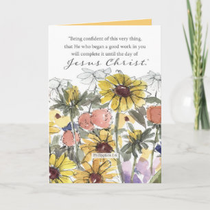 Baptism Congratulations Scripture Philippians   Card