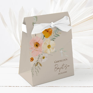 Baptism delicate bouquet favour box