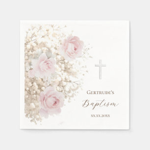 Baptism delicate bouquet  napkin
