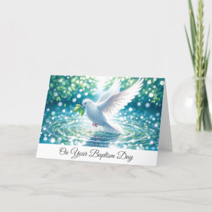 Baptism Dove Card