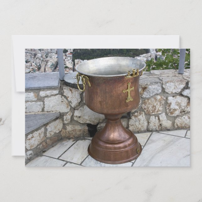 Baptism Font Invitation (Front)