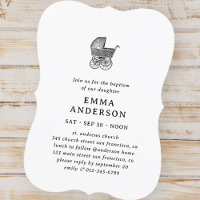 Baptism For Her Classic Elegant Baby Buggy