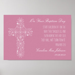 Baptism Gift - Customised Print w/ Bible Passage