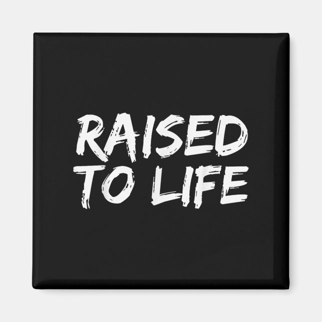 Baptism Gift New Christians Baptismal Quote Raised Magnet (Front)