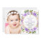 Baptism girl floral purple lavender lilac photo