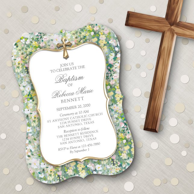 Baptism Girls' Invitation (Creator Uploaded)