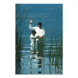 Baptism in Lake Atitlan™ LDS Art Poster