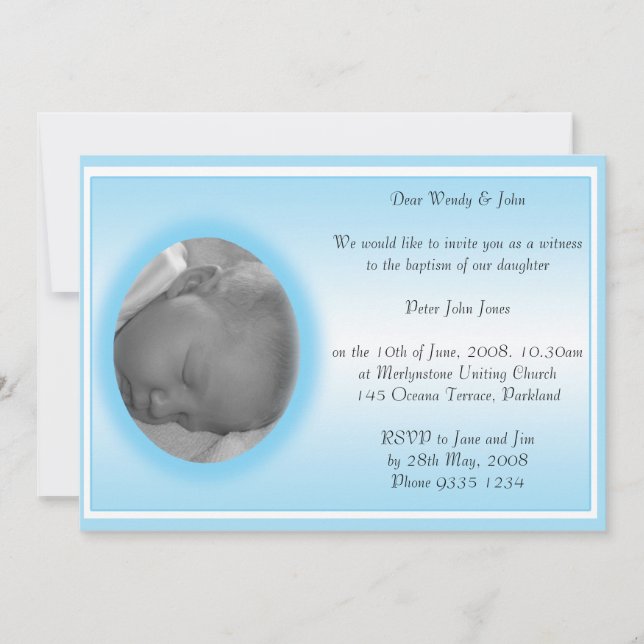 Baptism Invitation (Front)
