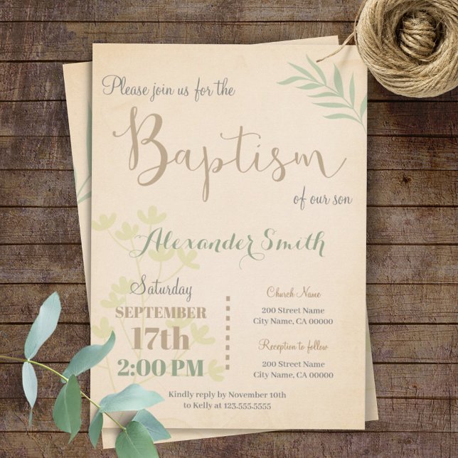 Baptism Invitation (Creator Uploaded)