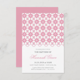 Baptism Invitation - Baby Girl Custom Invite