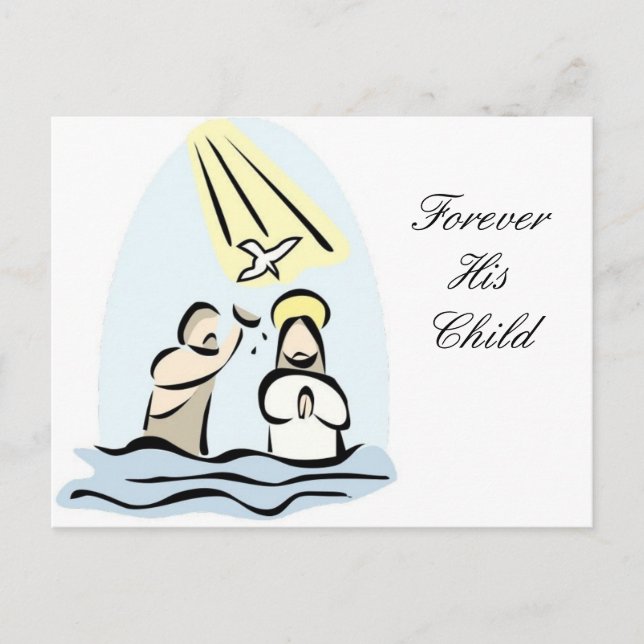 Baptism Invitation Postcard (Front)