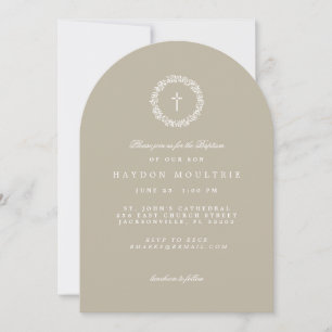 Baptism Invitation Sand