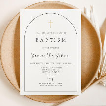 Baptism Invitation Template, Editable Baptism Invi
