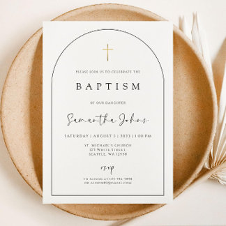 Baptism Invitation Template, Editable Baptism Invi