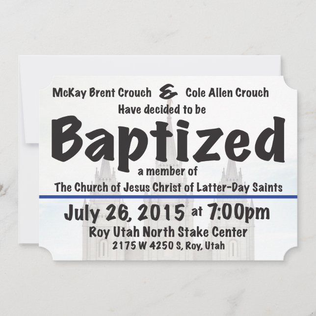 Baptism Invite (Front)