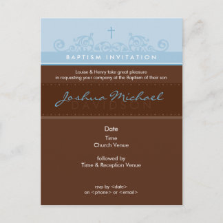 BAPTISM INVITE :: elegant 3