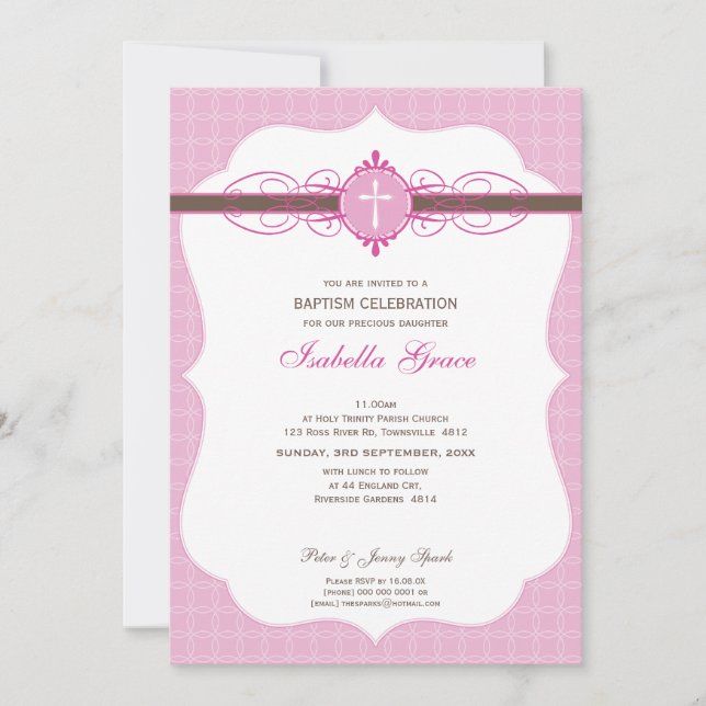 BAPTISM INVITE :: immaculate 4P (Front)