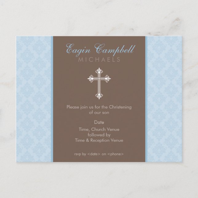 BAPTISM INVITE :: oh so beautiful 2 (Front)