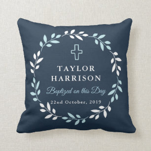 Baptism Keepsake Throw Pillow