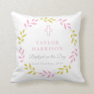 Baptism Keepsake Throw Pillow