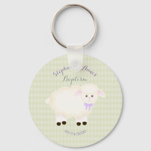 Baptism Lamb Key Ring