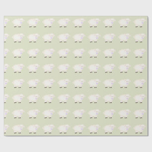 Baptism Lamb Wrapping Paper