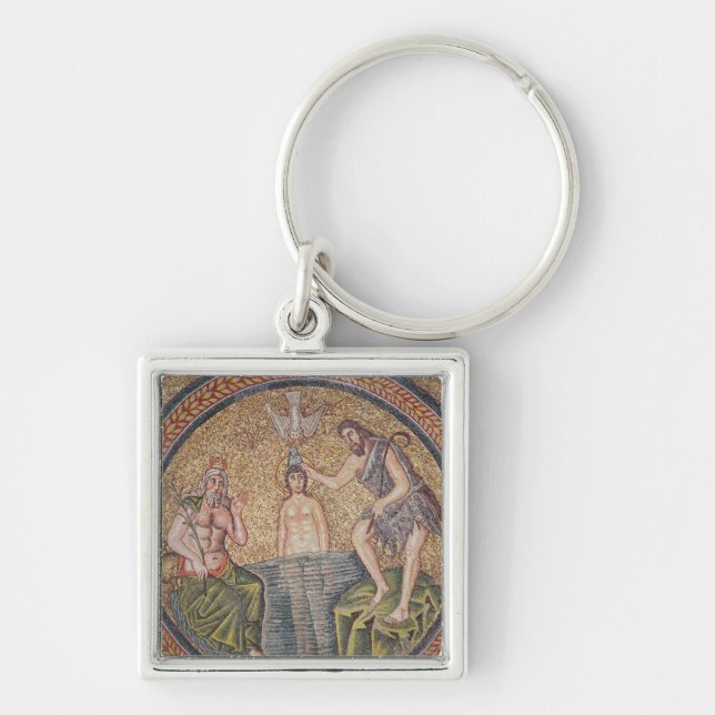 Baptism of Christ by John the Baptist Key Ring (Front)
